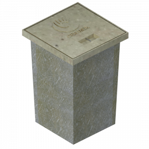 Registro de concreto polimérico para protección de cables eléctricos por las sobrecargas