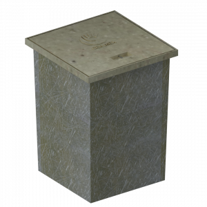 Registro de concreto polimérico para protección de cables eléctricos por las sobrecargas