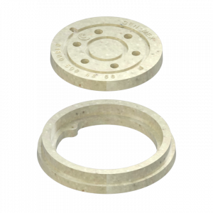 Tapa y brocal de concreto prefabricado polimérico