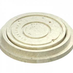 Brocal y tapa de concreto polimérico