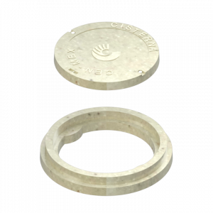 Tapa cisterna de concreto polimérico