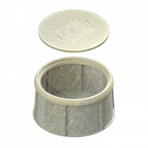 Registro Polimérico con tapa desmontada