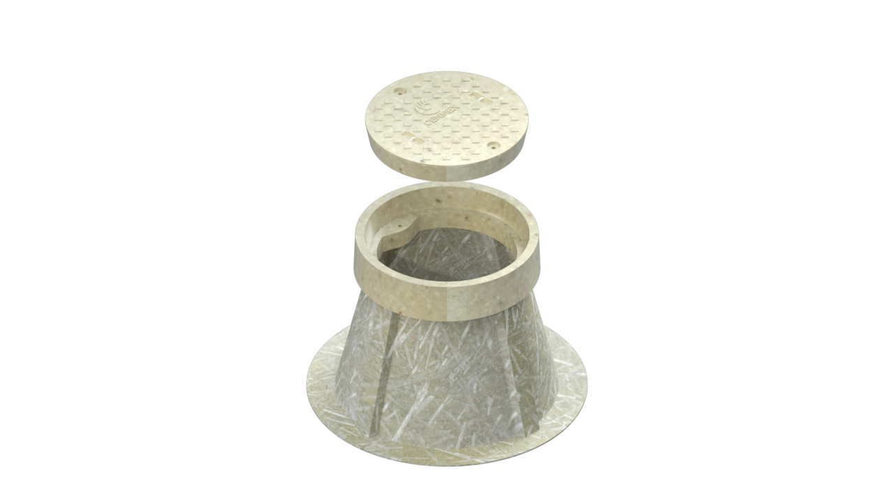 Registro 18x24 para fibra óptica