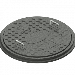 Tapa con agarraderas de hierro fundido