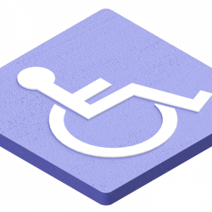 Placa de discapacitados para señalización