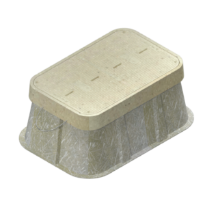 Fiberglass handhole 30"x48"x24" T22 (2 lids)