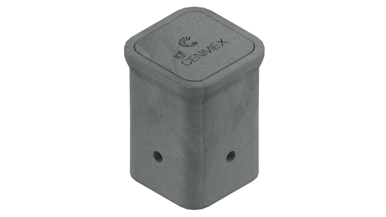 Registro para alumbrado t2 de concreto hidráulico