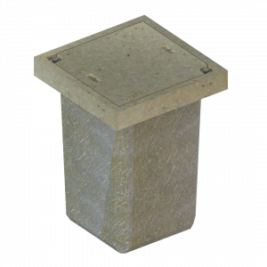 Registro de concreto polimérico para alumbrado