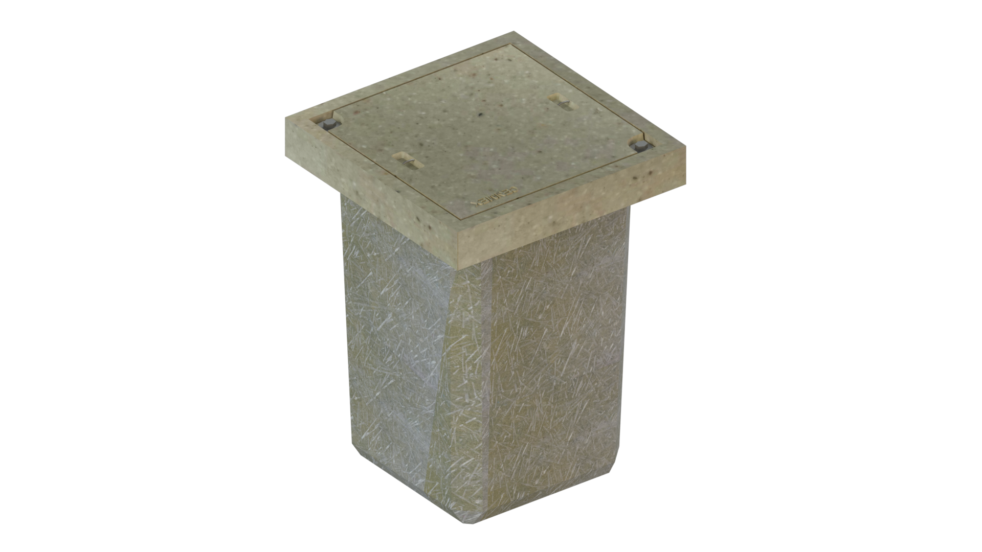 Registro de concreto polimérico para alumbrado