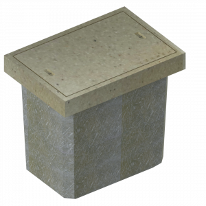 Registro concreto polimérico y fibra de vidrio