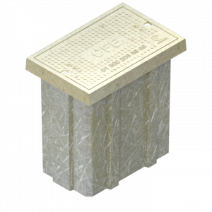 Registro prefabricado de concreto polimérico