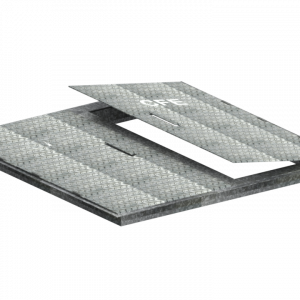 Tapa cuadrada de lamina de acero antiderrapante