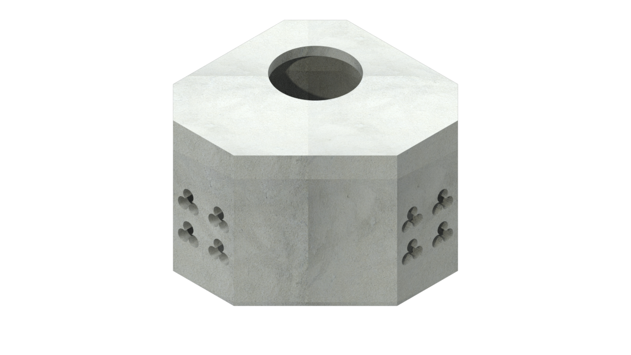 Pozo de visita de concreto prefabricado