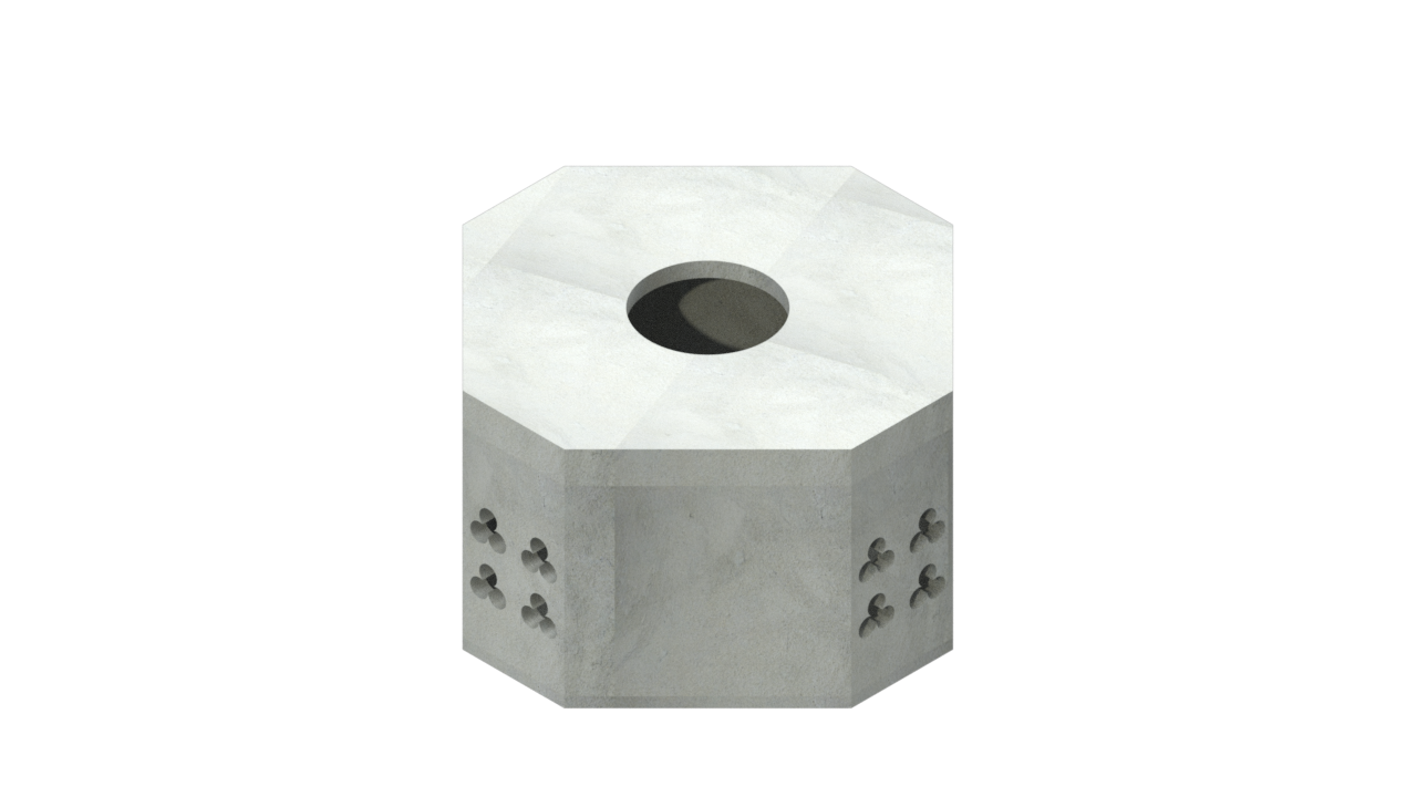 Pozo de visita de media tension banqueta tipo X