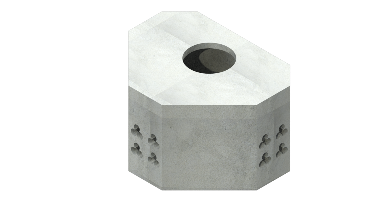 Pozo de visita de media tensión arroyo tipo 3