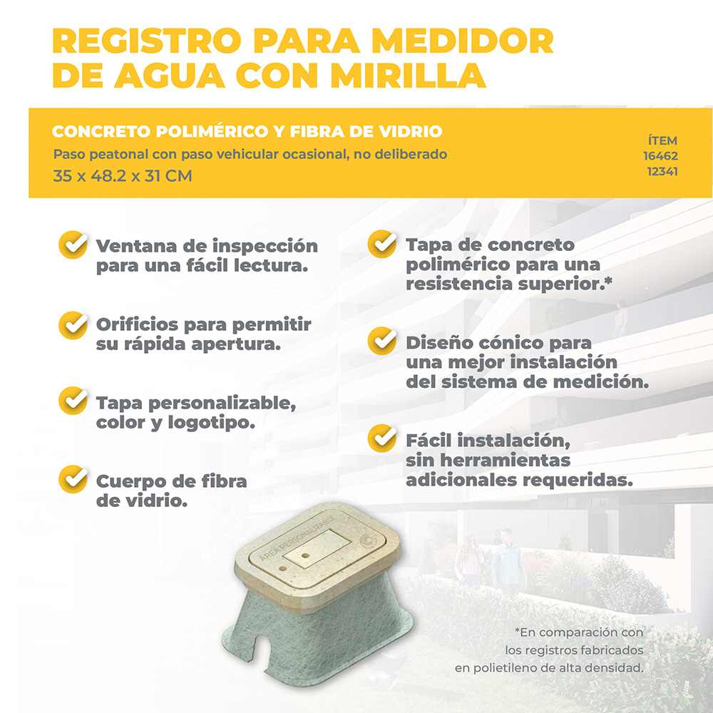 Ventajas de registro con mirilla