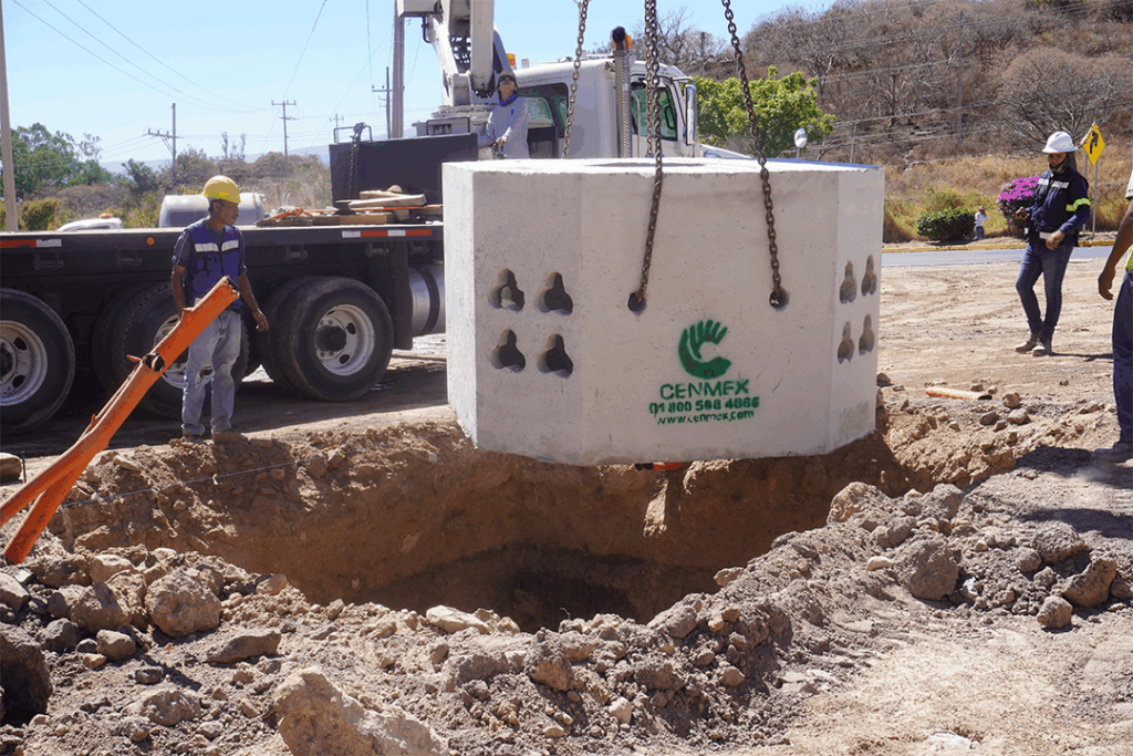 Instalación de prefabricado de concreto en obra