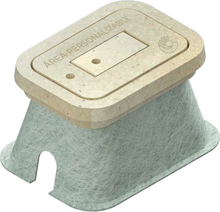 Registro con mirilla tapa personalizable